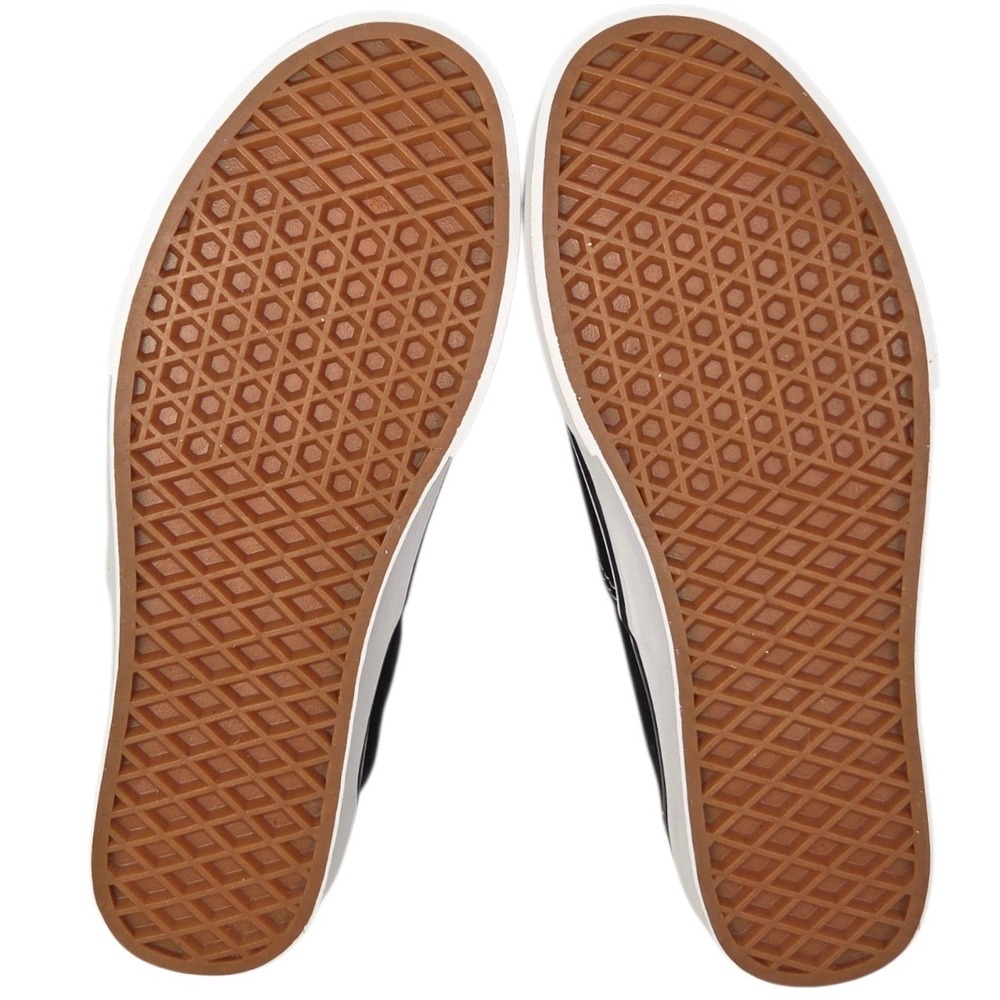 Vans Authentic Shoes Womens 8 Mens 6.5 Black White Canvas Low Top  Sneakers NWB - Picture 8 of 10